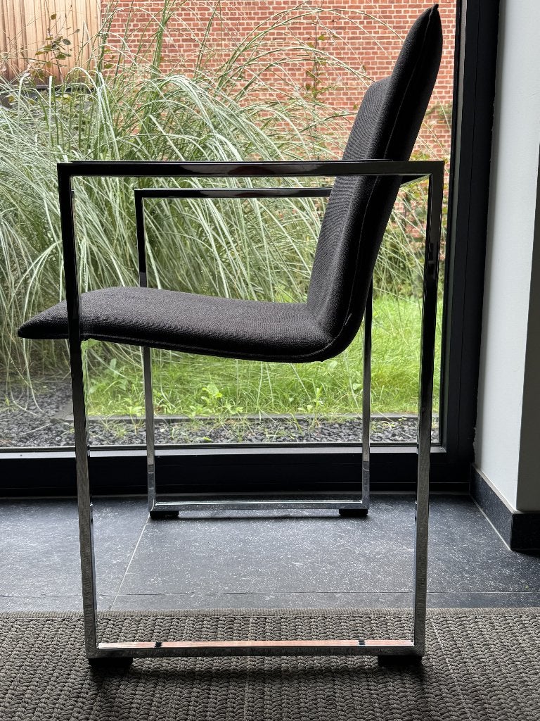 Arco Frame stoelen 10 stuks antraciet-stof, Gris, Modern (maar) tijdloos design, Comme neuf, Enlèvement