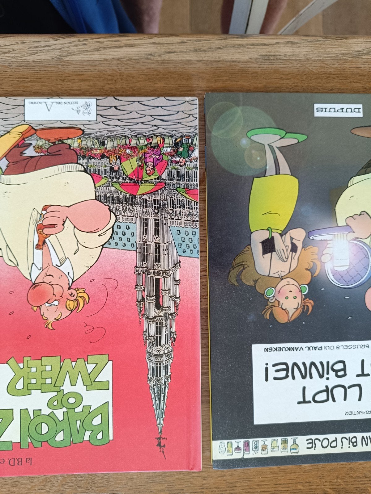 strips in het Brussels dialect, Boeken, Ophalen