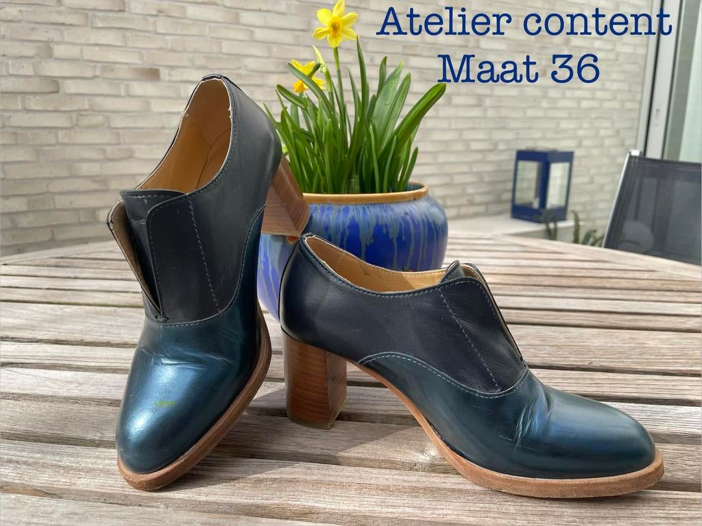 Enkellaarsjes maat 36 ATELIER CONTENT, Autres couleurs, Comme neuf, Enlèvement, Autres types