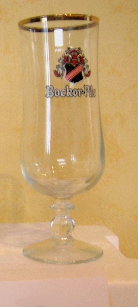 BOCKOR-PILS, Verzamelen, Ophalen of Verzenden, Zo goed als nieuw, Glas of Glazen