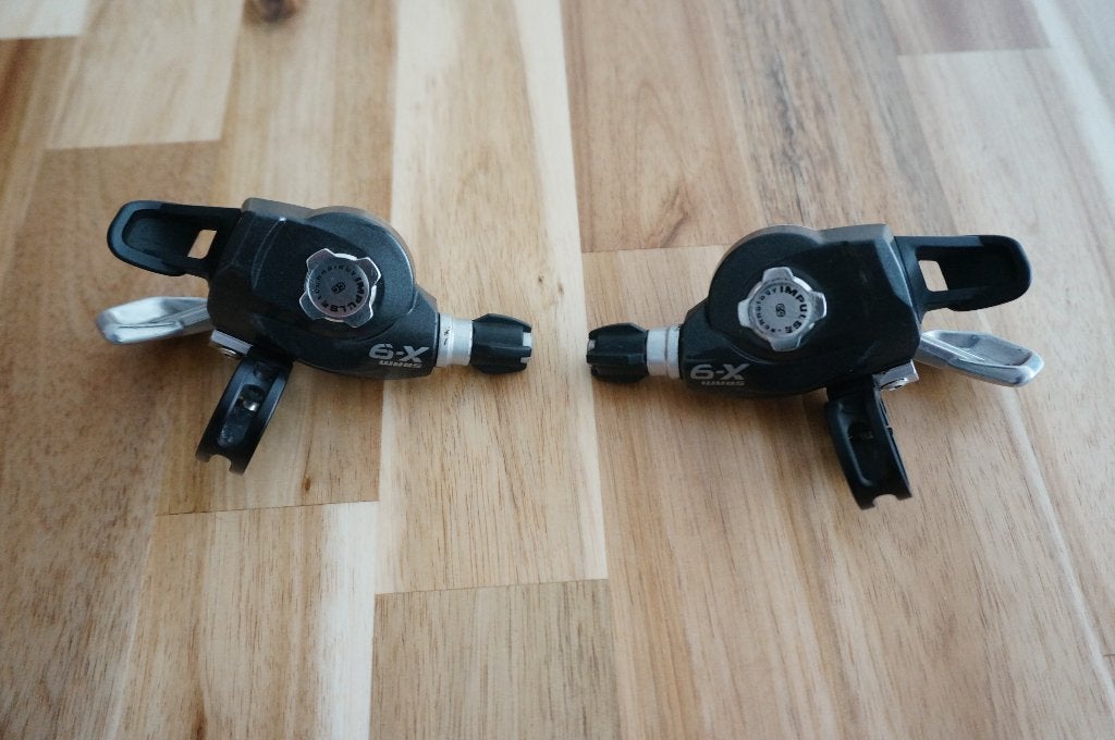 Sram X-9 shifters 3x9 speed, Fietsen en Brommers, Gebruikt, Ophalen of Verzenden, SRAM, Derailleur of Ketting