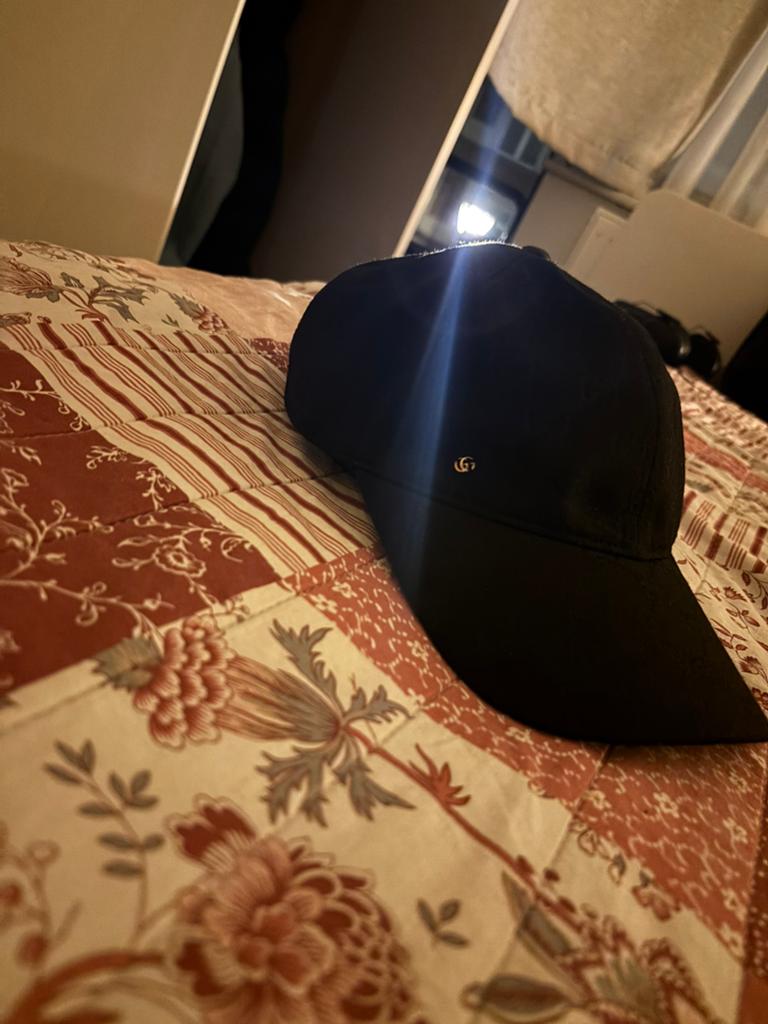 Casquette gucci noir GG, Enlèvement ou Envoi, Neuf, 57 cm (M, 7⅛ pouces) ou moins, Casquette
