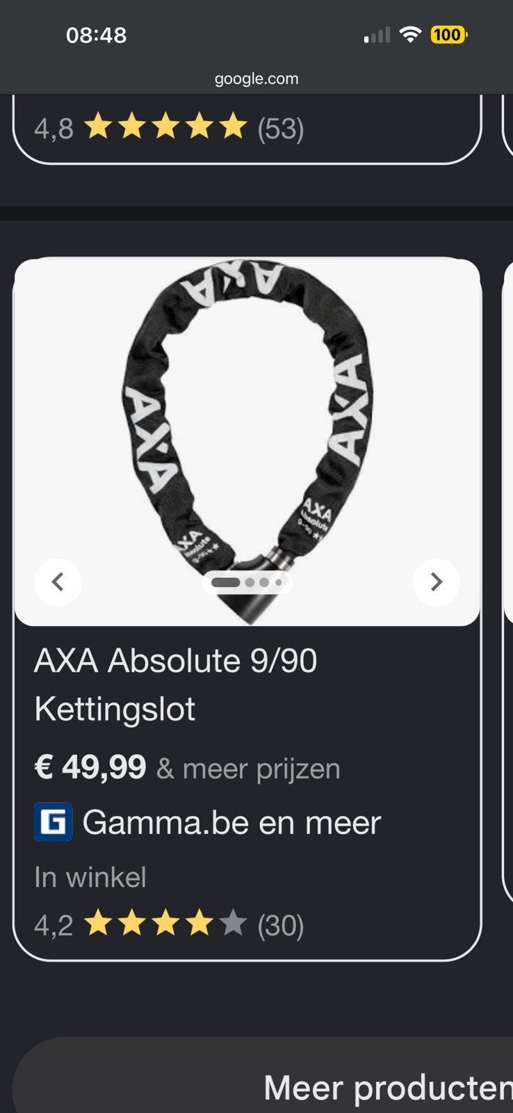 Axa fiets/motor slot nieuw, Fietsen en Brommers, Ophalen, Kettingslot