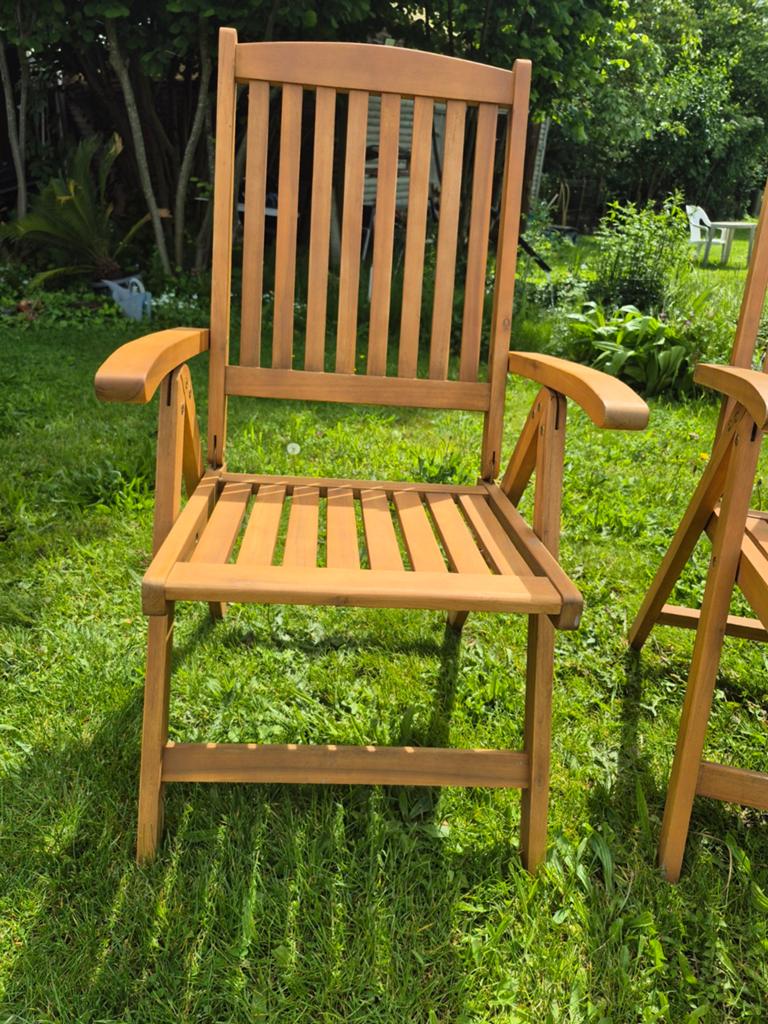 Chaises de jardin état neuf, Enlèvement