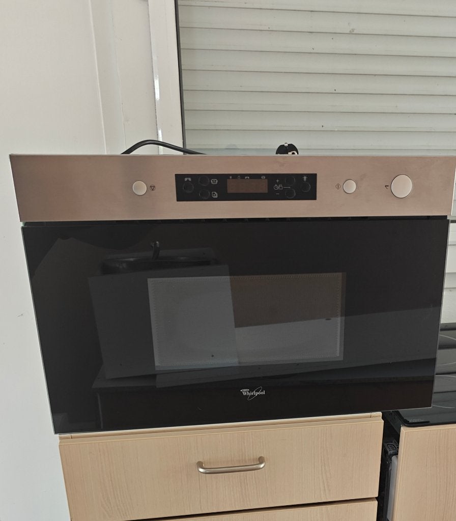 Whirlpool Inbouw Magnetron / Microgolfoven (AMW 491/IX), Elektronische apparatuur, Microgolfovens, Ophalen, Microgolfoven, Zo goed als nieuw