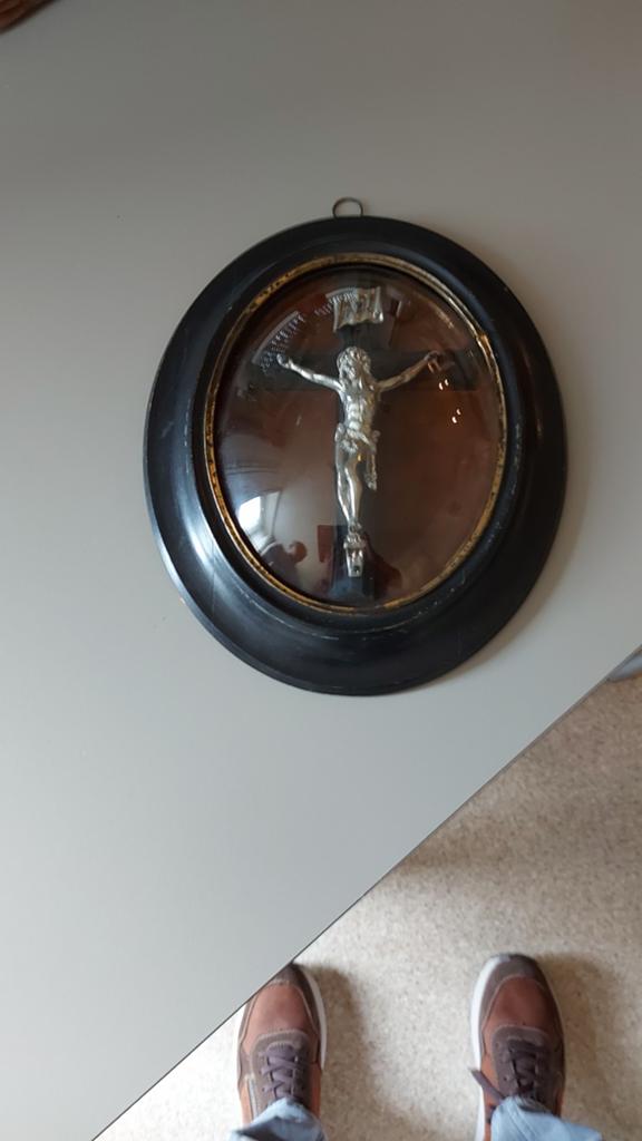 Antiek wandkruisbeeld, Antiek en Kunst, Antiek | Religieuze voorwerpen, Ophalen