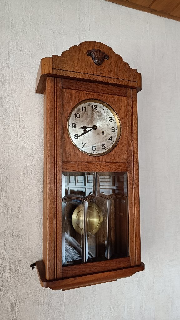 antieke klok in kast, Antiek en Kunst, Ophalen