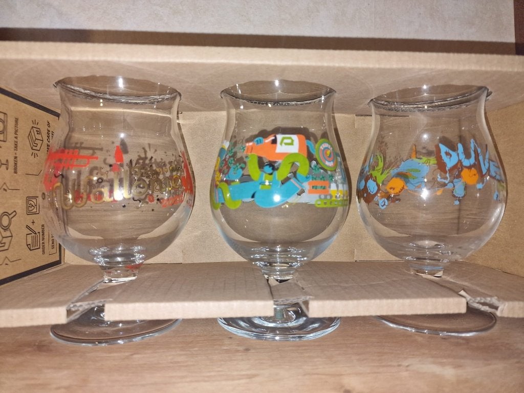 Lot van 23 Nieuwe duvel glazen (C), Verzamelen, Ophalen, Nieuw, Glas of Glazen, Duvel