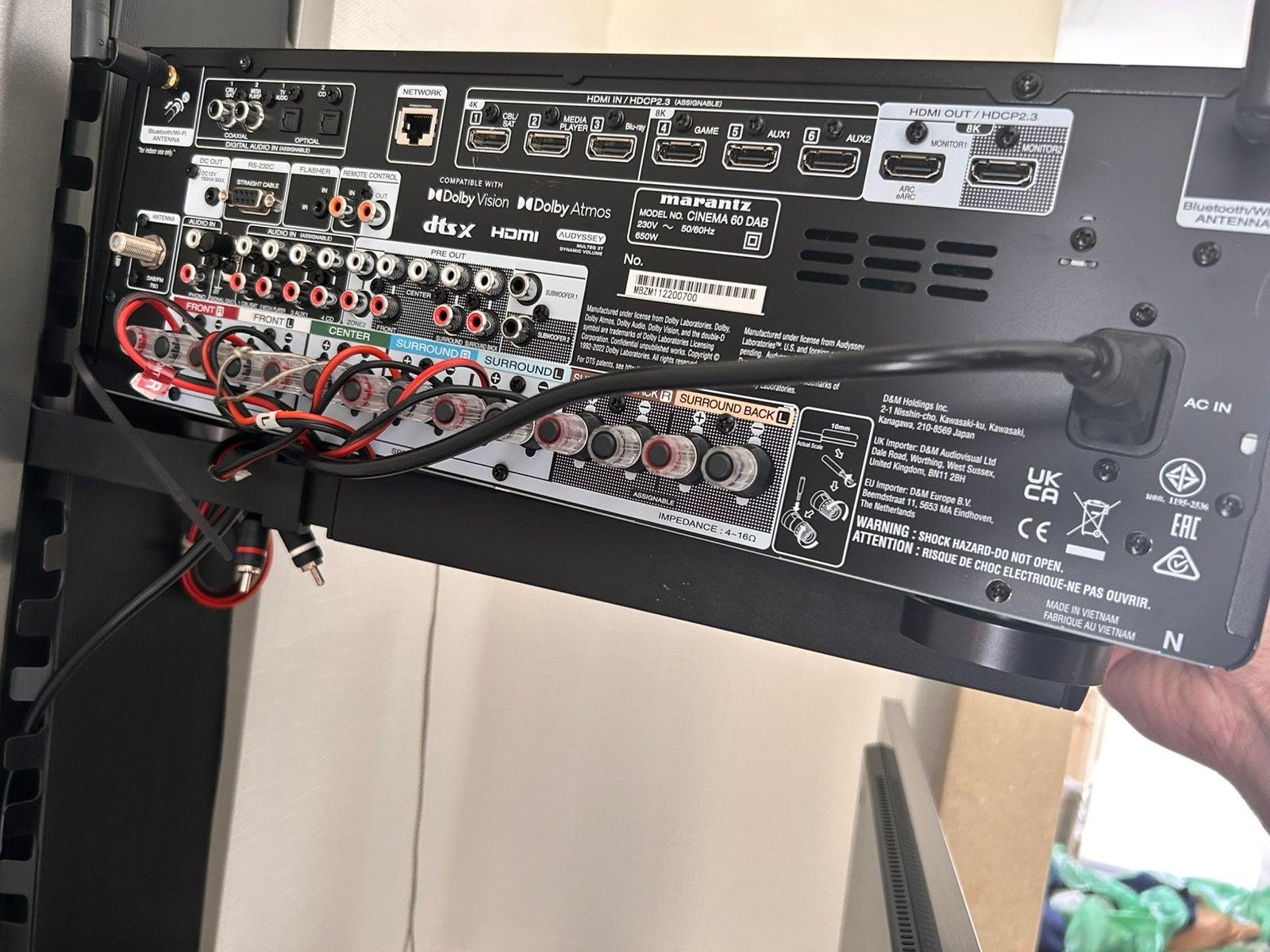 Cinéma Marantz 60 DAB, Marantz, Enlèvement ou Envoi, Comme neuf, 120 watts ou plus