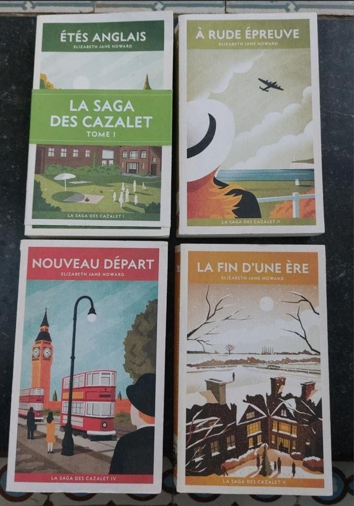 4 livres " La saga des Castalet ", Ophalen, Gelezen