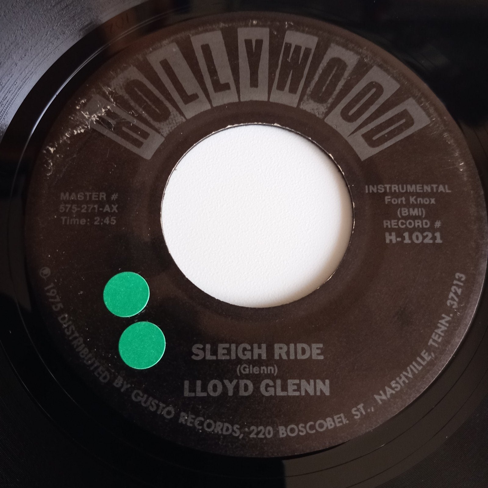 LLOYD GLENN. SLEIGH RIDE. . POPCORN USA 45T, Ophalen of Verzenden