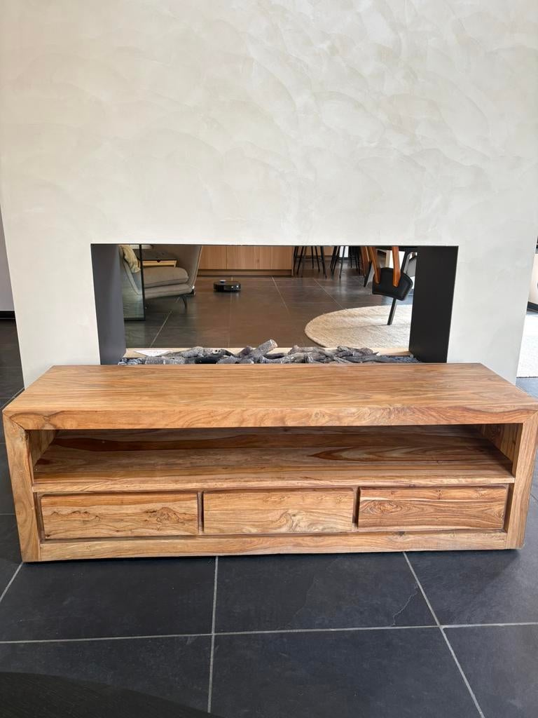 Houten tv meubel maisons du monde, Huis en Inrichting, Ophalen, Zo goed als nieuw