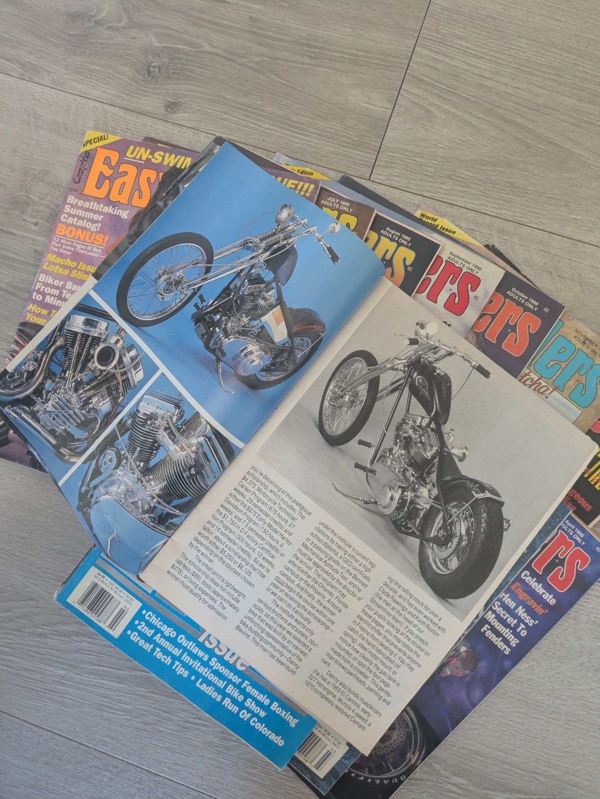 11 EASYRIDER magazines chopper motorcycle Harley Davidson, Enlèvement ou Envoi, Utilisé, EASYRIDER