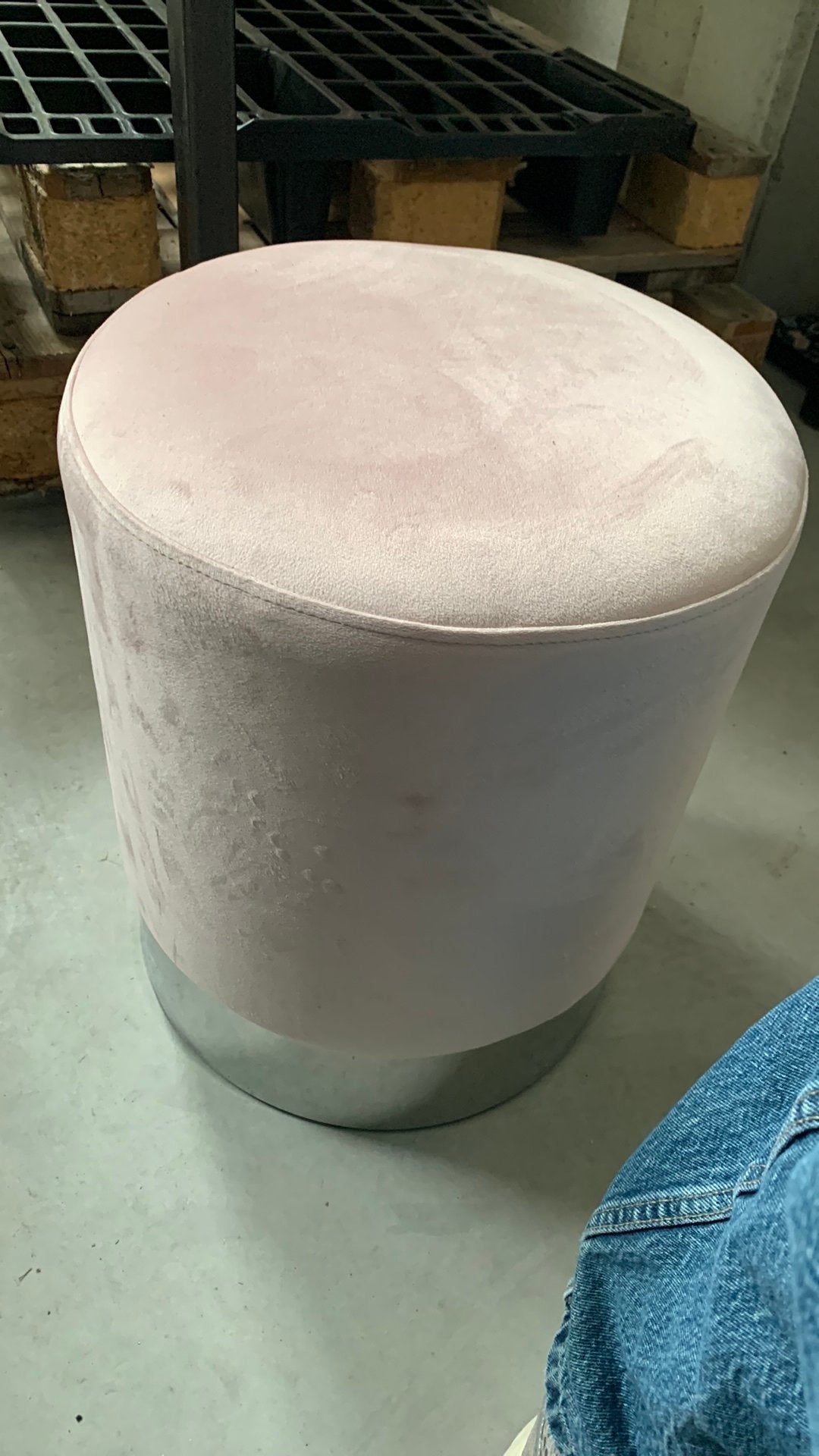 Pouf rose, Huis en Inrichting, Ophalen of Verzenden, Zo goed als nieuw