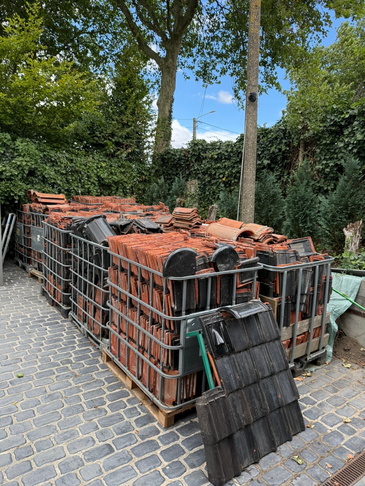 Dakpannen, Doe-het-zelf en Bouw, Ophalen, Gebruikt, Steen of Klei, Zwart