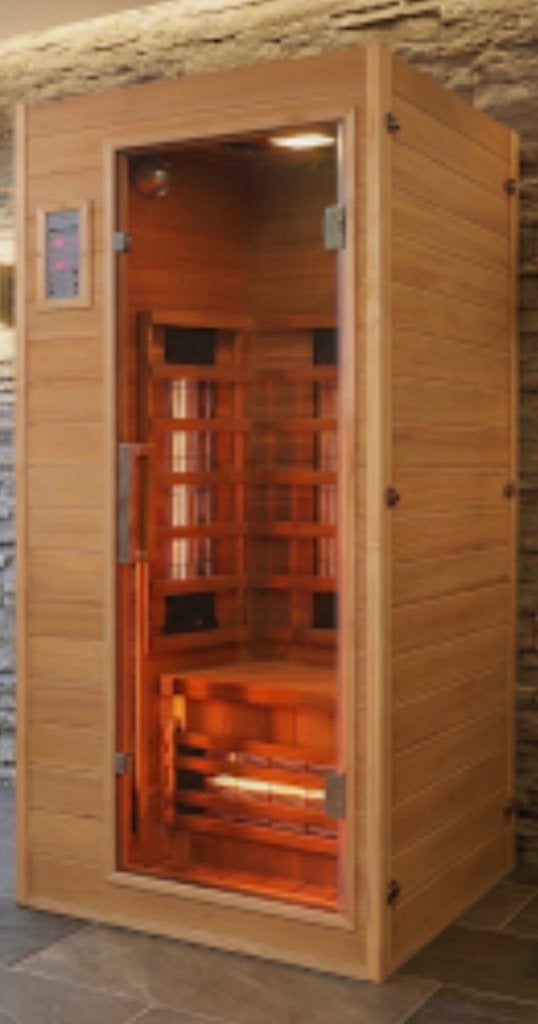 Infrarood cabine, Sport en Fitness, Ophalen, Gebruikt, Infrarood, Complete sauna