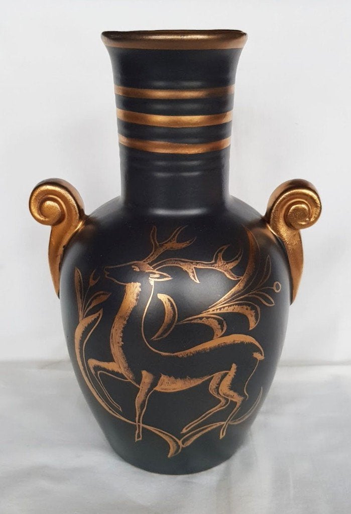 Vase animalier Art Déco Charles Catteau BOCH., Enlèvement ou Envoi