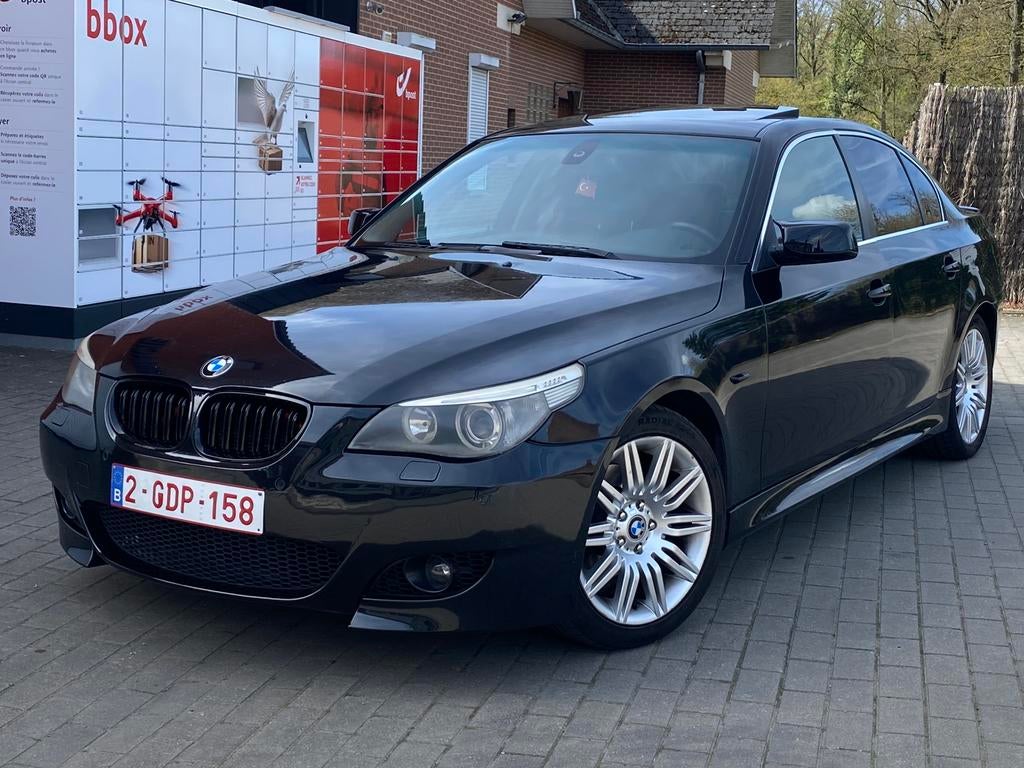 Bmw e60 525DA/Pack M/Toit ouvrant, Cuir, Noir, Automatique, Particulier