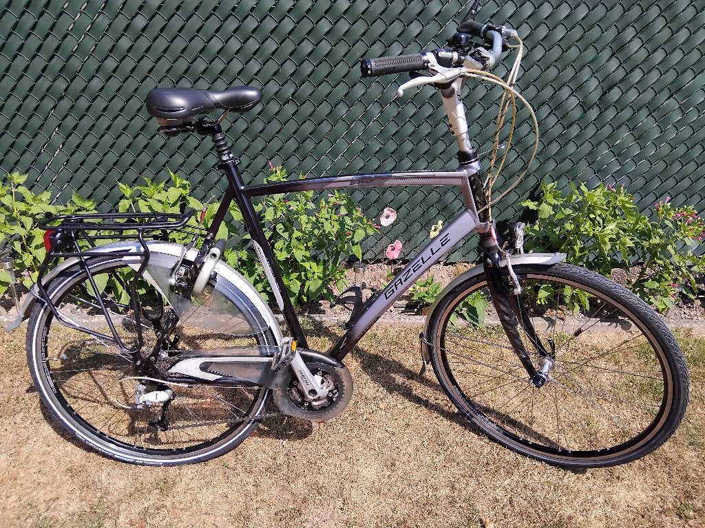 Herenfiets Gazelle goldline, Fietsen en Brommers, Ophalen, Gebruikt, Velgrem, Versnellingen