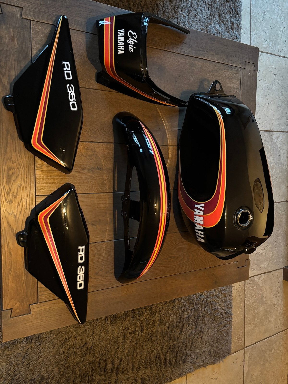 Complete fairing set yamaha RD350LC  4l0 ‘mars’, Enlèvement ou Envoi
