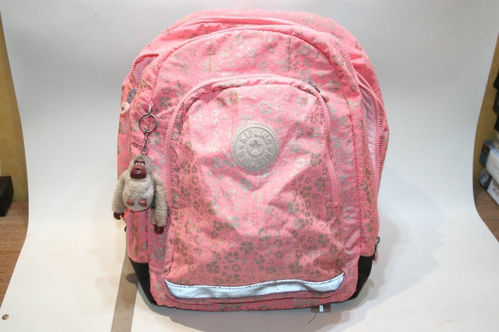 Kipling sac à dos / cartable collège + singe en TBE, Envoi, Utilisé, Sac à dos