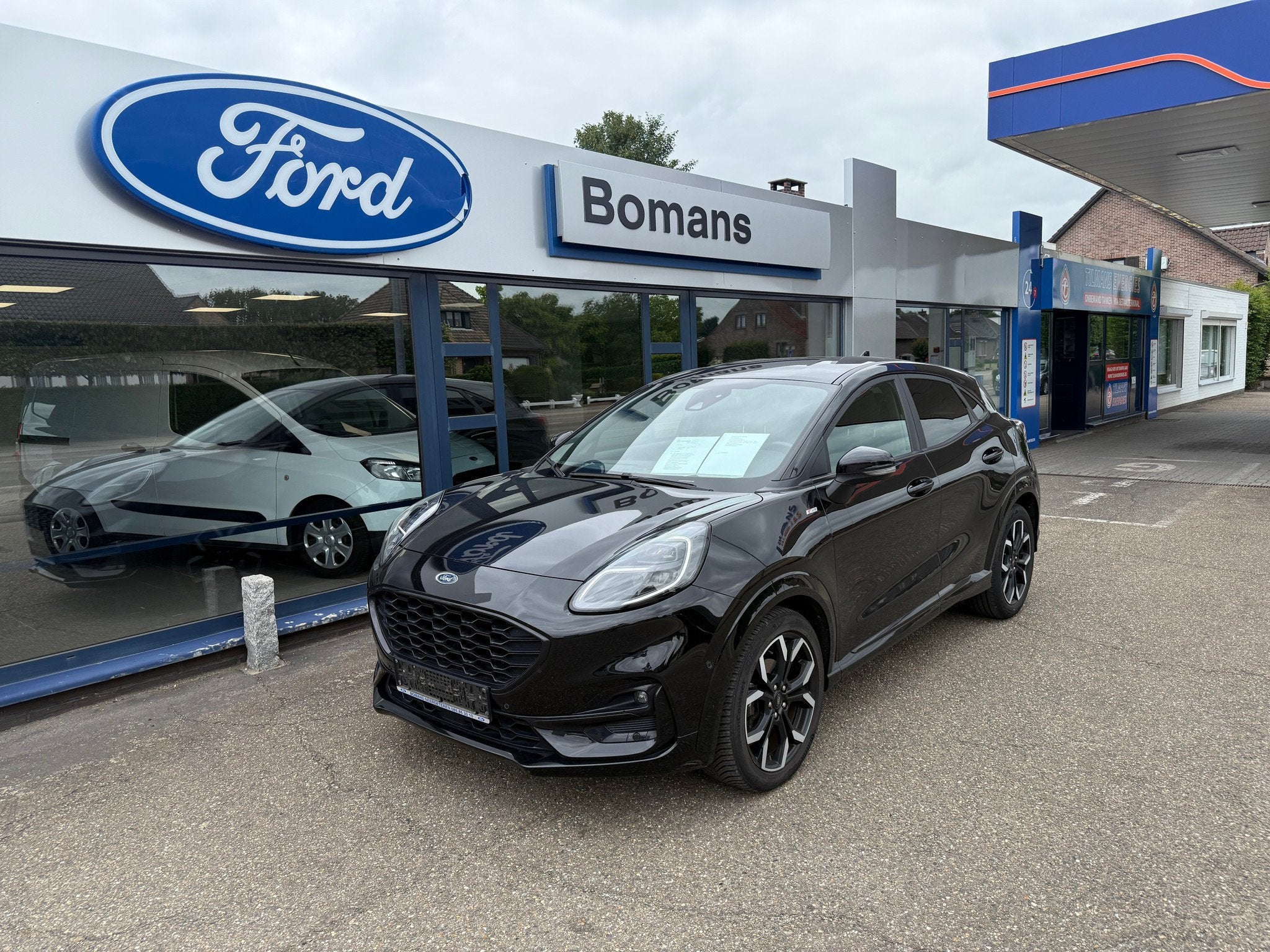 Ford Puma ST-Line X 1.0I 125PK A7, Auto's, Ford, 110 g/km, Zwart, Leder, Bedrijf