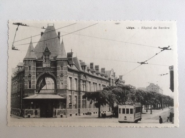 Oude Postkaart Liège. Hôpital de Bavière, Verzamelen, Ophalen, 1920 tot 1940, Ongelopen, Luik