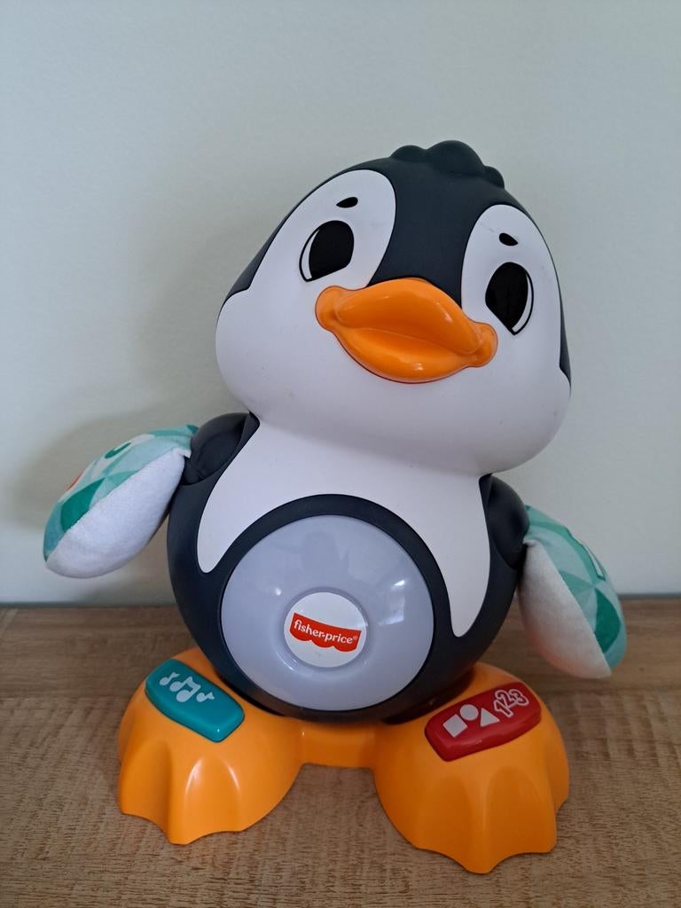 Fisher-price Coole Swingende Pinguin - Interactief, Ophalen, Zo goed als nieuw, Met licht