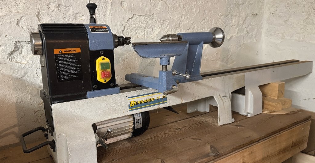 Houdraaibank met set beitels + klauw, Doe-het-zelf en Bouw, Ophalen, Gebruikt, Houtdraaibank, 500 tot 1000 mm