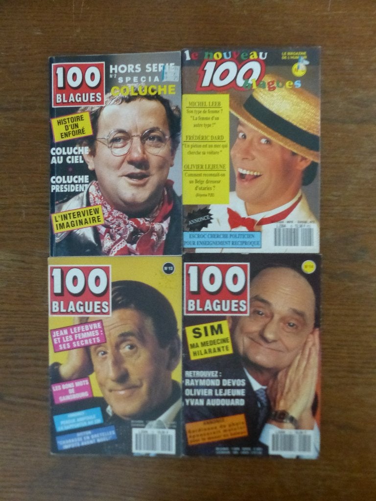 4 livres "100 blagues", Enlèvement