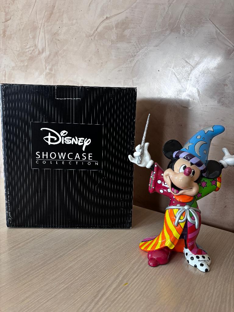 Disney Britto Sorcerer Mickey als nieuw met doos, Verzamelen, Ophalen of Verzenden, Mickey Mouse, Zo goed als nieuw, Beeldje of Figuurtje