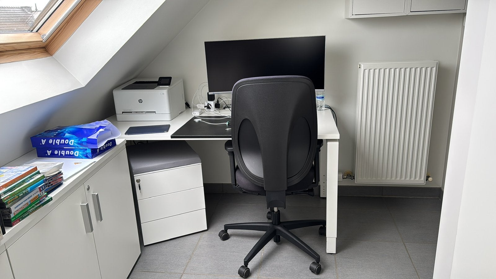 EOL Connect bureau 160 x 80 cm – manueel hoogteverstelbaar, Ophalen, 160 cm, Zo goed als nieuw, Overige merken