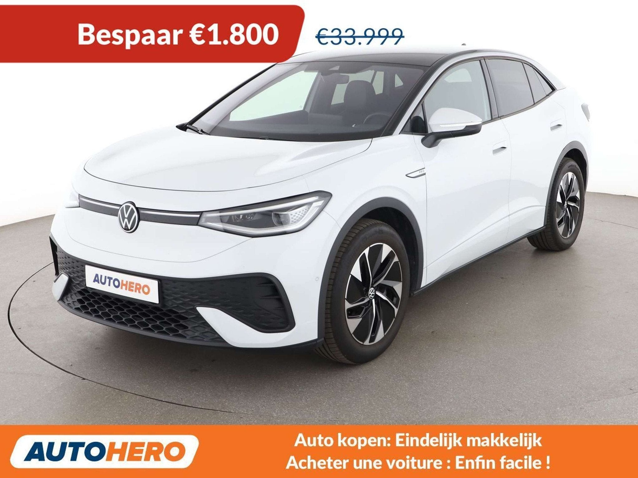 Volkswagen ID.5 electric drive 150 kW Pro Performance, Auto's, Automaat, Achterwielaandrijving, Skiluik, Wit