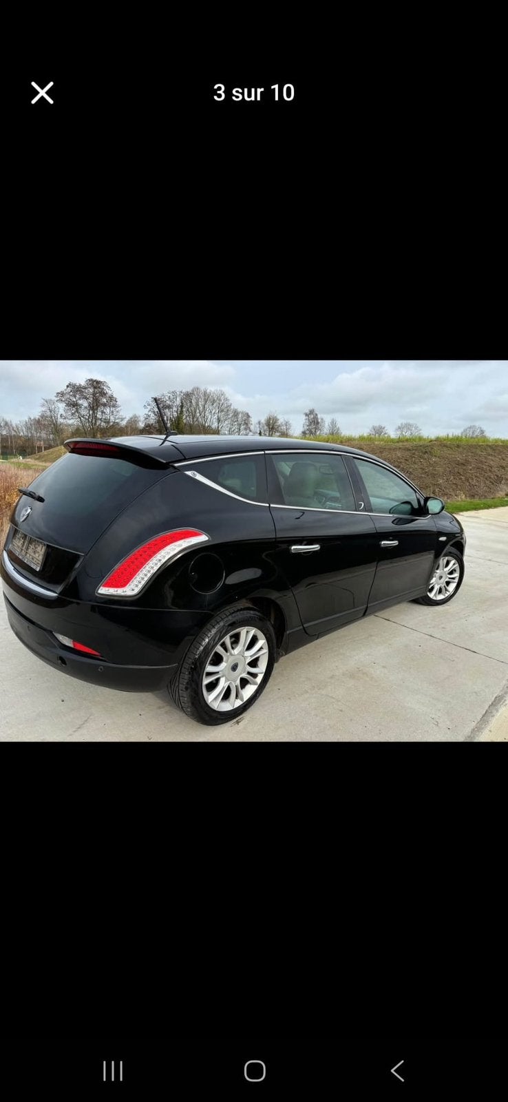 Lancia delta 1.6D 2012, Auto's, Lancia, 4 cilinders, Zwart, Bedrijf, 5 deurs
