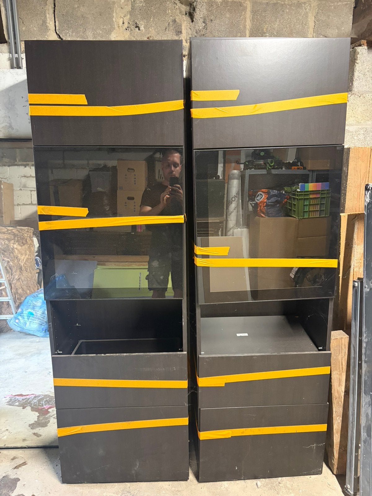 Zwarte houten livingkast, Enlèvement ou Envoi, Utilisé