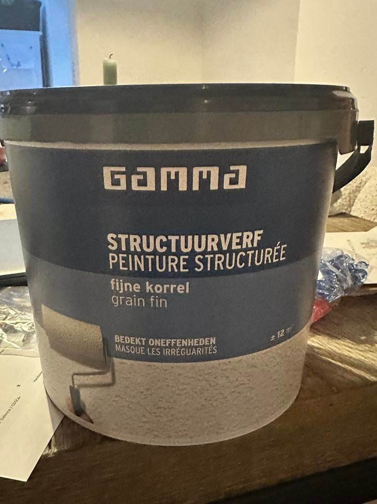 Structuurverf gamma 5L, Ophalen, Zo goed als nieuw