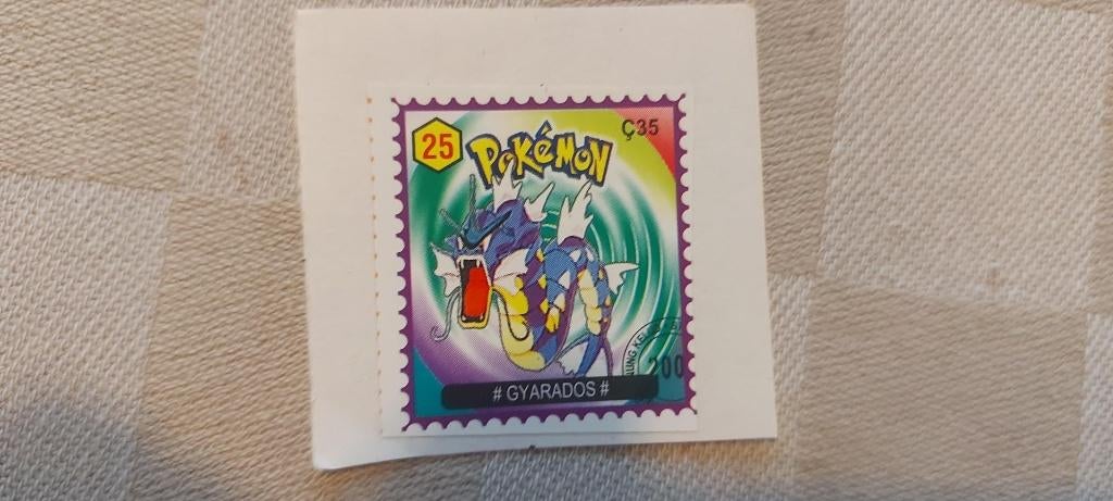 pokemon postzegel gelimiteerd zeldzaam Gyarados, Ophalen of Verzenden, Nieuw, Overige typen