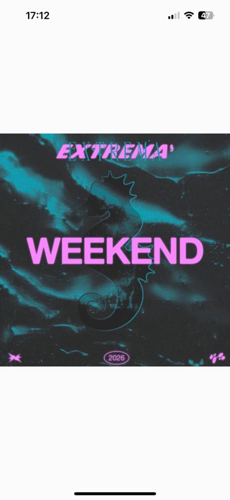 Extrema weekend ticket, Tickets en Kaartjes