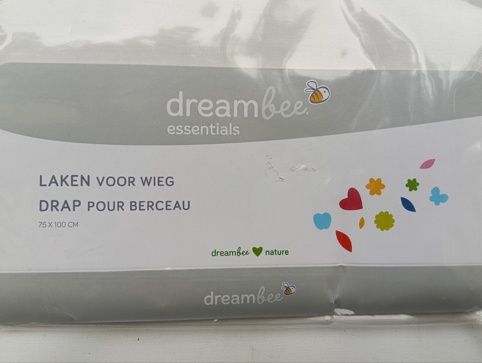 Dreambee, ongeopende verpakking, katoen laken voor wieg, Ophalen, Nieuw, Wieg