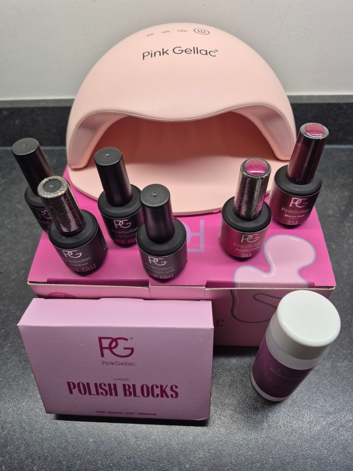Premium led lampe PINK GELLAC, Ophalen, Zo goed als nieuw, Roze, Handen en Nagels