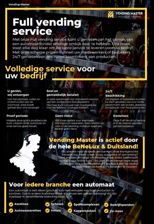 Full Service Vending | Gratis vendingmachine op locatie, Enlèvement, Neuf