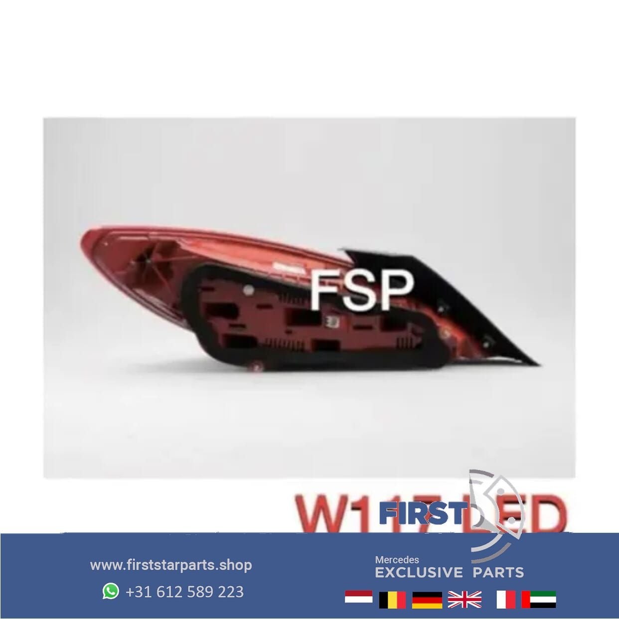 W117 C117 X117 RECHTER LED ACHTERLICHT origineel Mercedes RE, Gebruikt, -, Ophalen of Verzenden, -