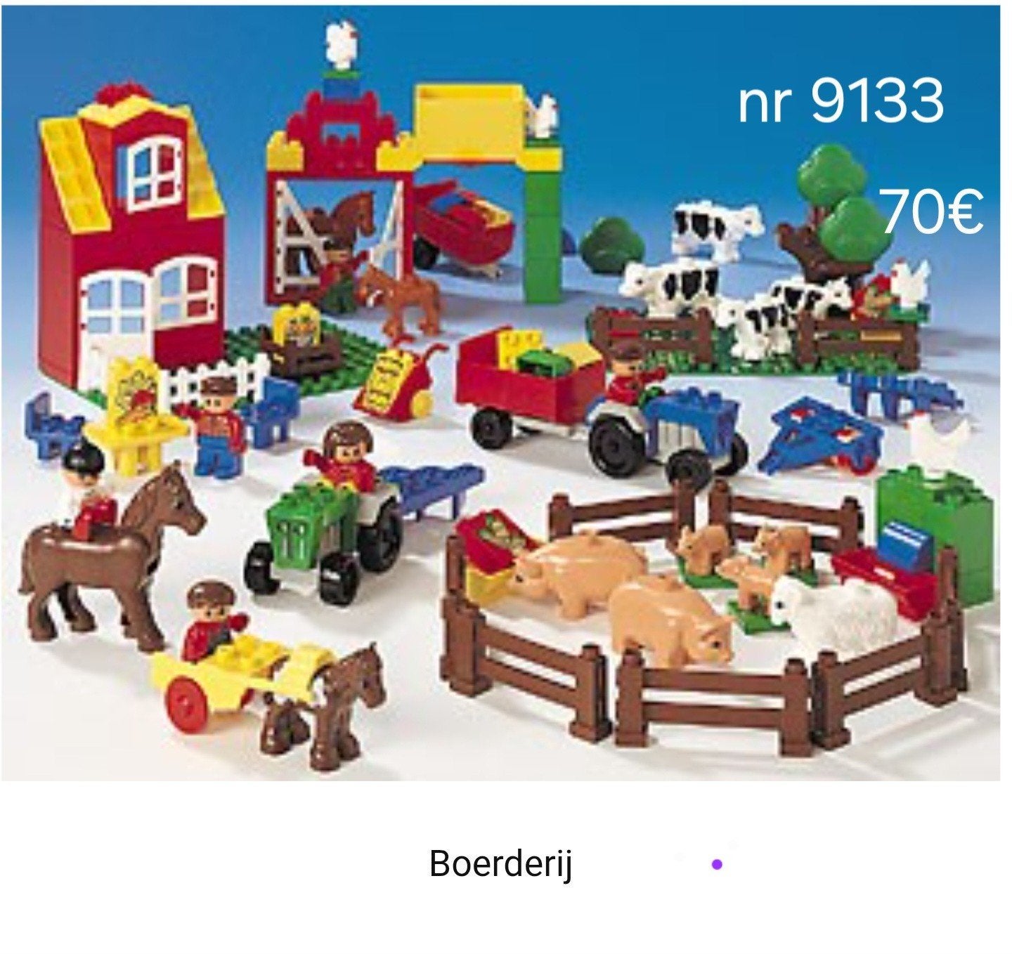 Lego Duplo nr 9133 Boerderij, Kinderen en Baby's, Ophalen of Verzenden, Duplo