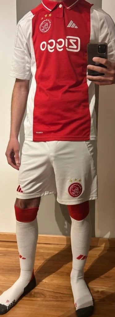 Ajax tenue Adidas Voetbal, Set, Gebruikt, Verzenden, Maat S