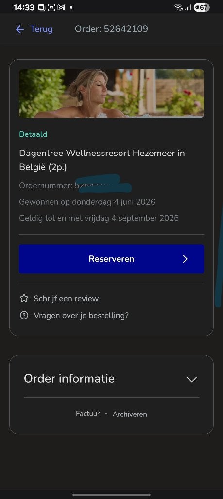 Sauna Hezemeer bon voor toegang 2 personen geldig tem 4 sept, Tickets & Billets, Deux personnes, Ticket ou Carte d'accès