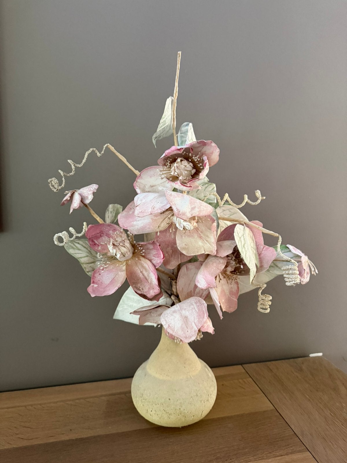 Vase avec fleurs artificielles, Maison & Meubles, Accessoires pour la Maison | Plantes & Fleurs artificielles, Enlèvement ou Envoi