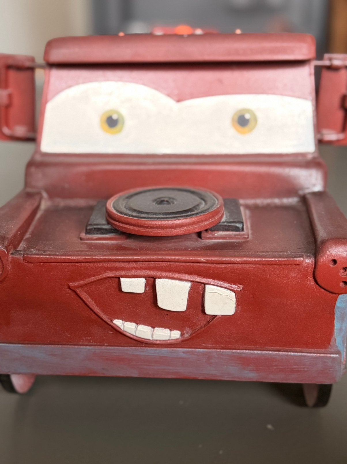 Handgemaakt Houten Model Tow Mater (Takel uit Cars), Ophalen