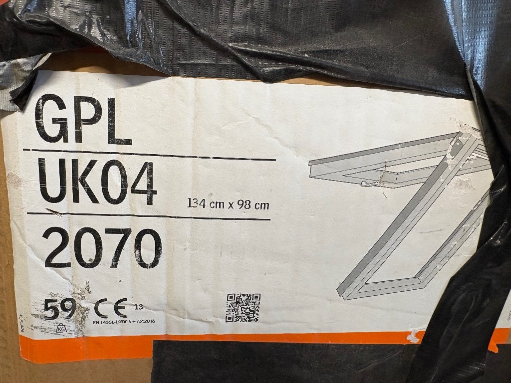 Velux GPL UK04 2070 134-98 cm, Bricolage & Construction, Neuf, Double vitrage, Lucarne, 120 à 160 cm