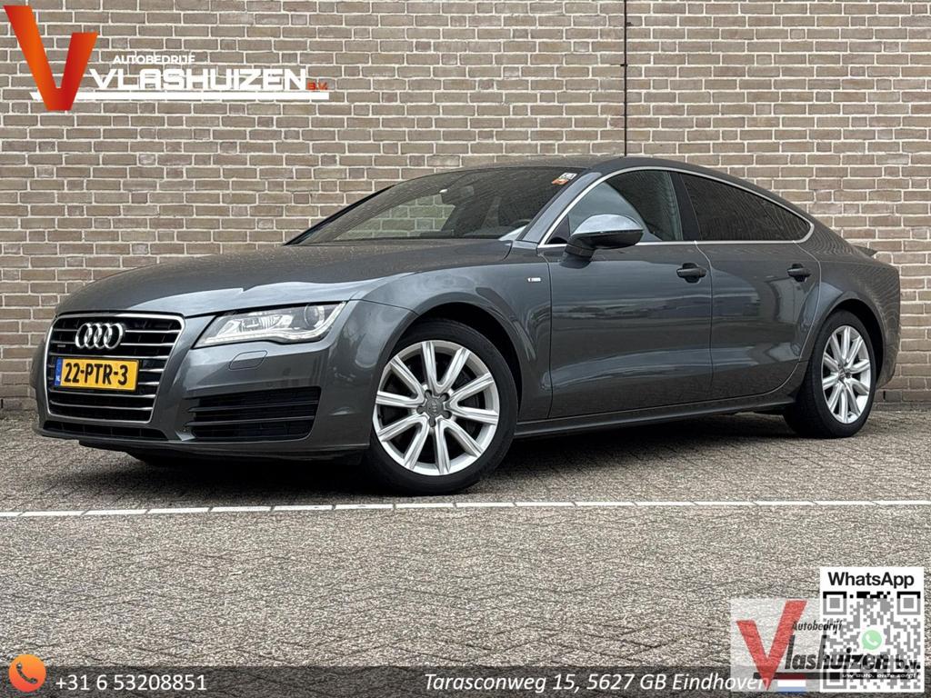 Audi A7 Sportback 3.0 TFSI quattro Pro Line plus | S-Line |, Auto's, Audi, Zwart, 190 g/km, Berline, Zilver of Grijs