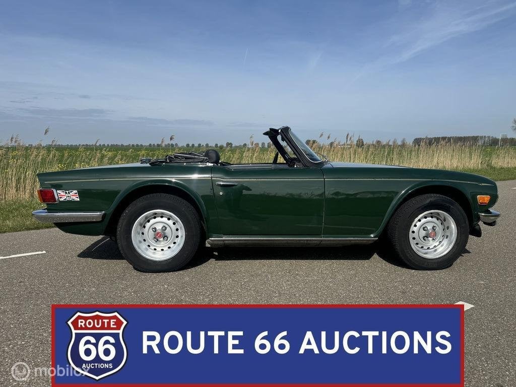 Triumph TR6 | 1976 | Route 66 Auctions, Autos, Achat, Entreprise, Boîte manuelle, Triumph